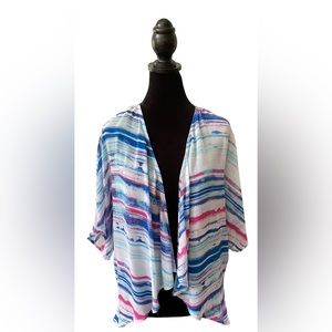 Decree: Sheer Open Front Cardigan